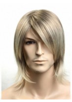 10 Inch Medium Capless Men Wig 