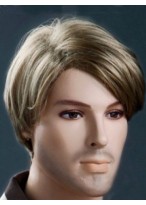 Blonde Short 6 Inch Men Wig 