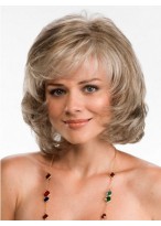 Short Wavy Blonde Synthetic Wig 