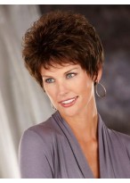 Synthetic Wig with Spiky Texture 