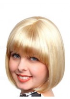 Short Straight Synthetic Bobo Wig 
