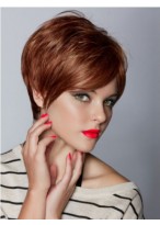 Short Boycuts Capless Straight Wig 