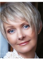 Lace Front Straight Short Grey Wig 