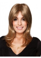 Long Wavy Monofilament Blonde Sleek Wig 