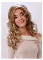 Long Wavy Monofilament Blonde Fantastic Wig 