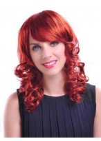Medium Wavy Synthetic Capless Wig 
