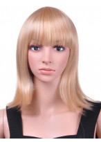 Medium Straight Capless Wig 
