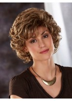 Mid Length Culy Synthetic Wig 