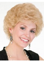 Synthetic Curly Capless Wig 