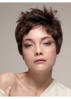 Short Lace Synthetic Straight Wig 