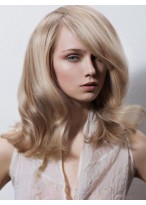 Wavy Medium Length Lace Front Synthetic Wig 