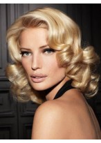 Medium Wavy Full Lace Synthetic Wig 