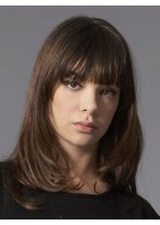 Medium Length Wavy Capless Synthetic Wig 