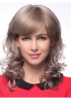 Rosy Wavy Capless Synthetic Wig 