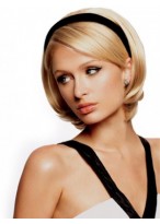 Bob Style 3/4 Cap Headband Wig 