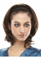 Black Headband Medium 3/4 Wig 