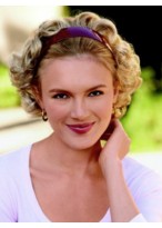 Wavy Synthetic Headbands 3/4 Wig 
