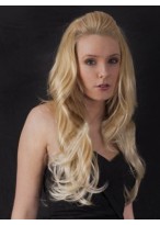 Synthetic Long Wavy Half Wig 