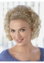 Braided Headband Wavy Synthetic 3/4 Wig 