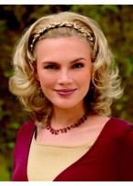 Medium length Synthetic Braided Headband Wig 