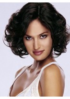 Wavy Capless Short Synthetic 3/4 Wig 