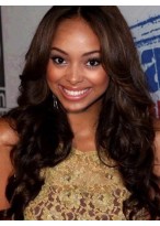 Long Wavy Remy Human Hair U Part Wig 
