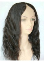 Fluffy Wavy Human Hair U Part Wig 
