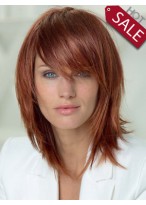 Smooth Human Hair Straight Wig 