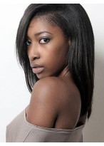 Nice-looking Synthetic Straight Lace Front Wig 
