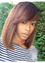 Comfortable Capless Remy Human Hair Wig 