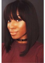 Modern Capless Remy Human Hair Wig 