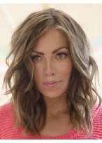 Layered Remy Human Hair Lace Front African American Wig 