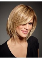 Elegant Human Hair Straight Capless Wig 