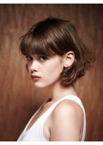 Shimmering Capless Synthetic Bob Wig 