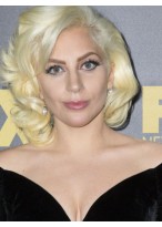 Lady Gaga Pretty Human Hair Lace Front Wig 