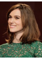 Pretty Keira Knightley Lace Front Remy Human Hair Wig 