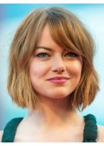 Emma Stone Prodigious Remy Human Hair Capless Wig 
