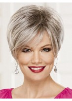 Lace Front Monofilament Nice Gray Wig 