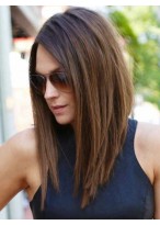 Fabulous Lace Front Remy Human Hair Straight Wig 