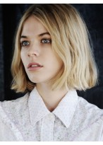 Smooth Remy Human Hair Lace Front Wig 
