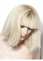 Human Hair Straight Capless Wig 