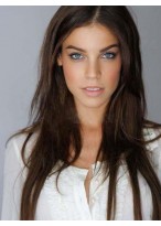Long Straight Lace Front Human Hair Wig 