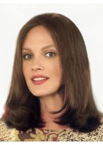 Natural Human Hair Straight Lace Front Wig 