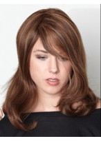 Nice-looking Human Hair Wavy Capless Wig 