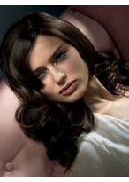 Polished Human Hair Wavy Capless Wig 