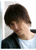 Stylish Capless Human Hair Wig 