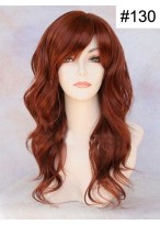 Long Auburn Red Big Wavy Wig 