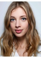 Shimmering Wavy Lace Front Synthetic Wig 