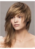 Concise Straight Capless Synthetic Wig 