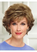 Elaborately Wavy Capless Synthetic Wig 